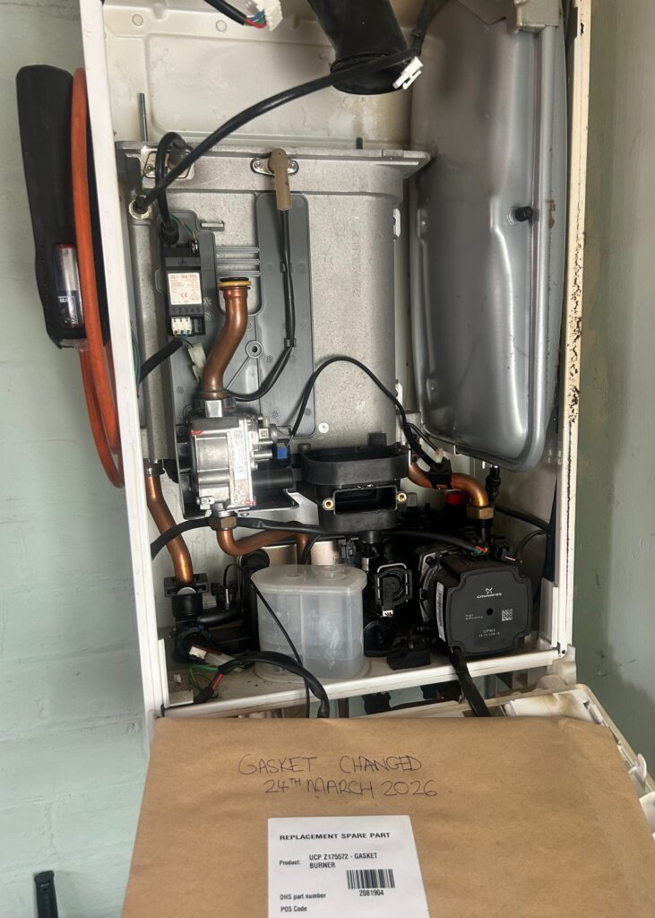 Ideal Logic breakdown displaying l2 fault code in Grimsby dn34