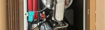 Baxi Ecoblue boiler repair in Grimsby DN33. No heating and no hot water. Boiler was leaking water from automatic air valve.